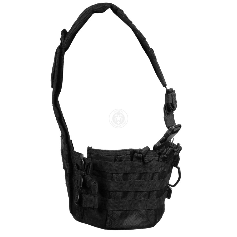 NcSTAR Airsoft Tactical Vest AR Chest Rig w/ 6 AR Mag Pouches CVARCR2922B Black